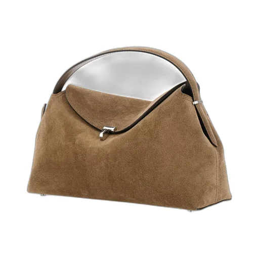 T-Lock Suede Tote Bag