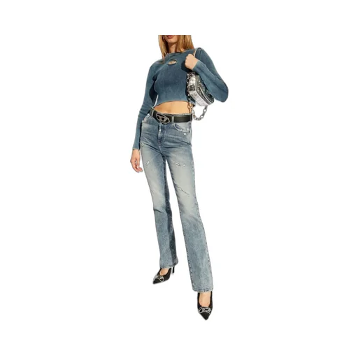 D-Escription Bootcut Distressed Skinny Jeans