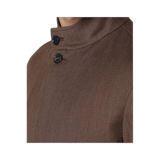 Long-Sleeved Straight-Hem Jacket