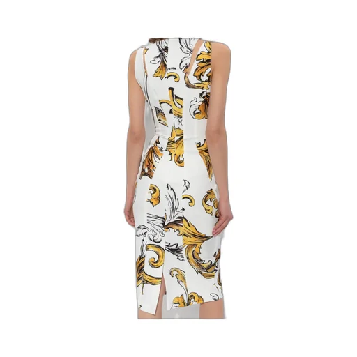 Couture Baroque Print Dress