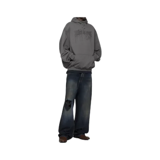 Graphic-Print Long-Sleeve Hoodie