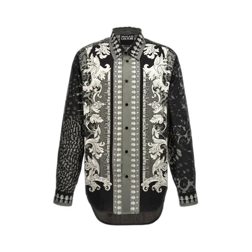 All-Over Printed Button-Up Shirt