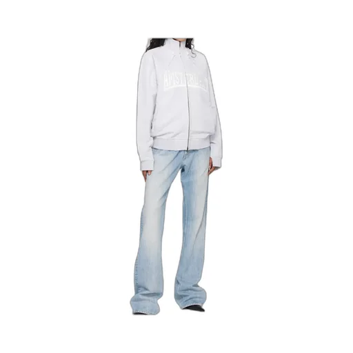 Zip-Up Patch Sweatshirt Amsterdam