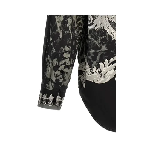 All-Over Printed Button-Up Shirt