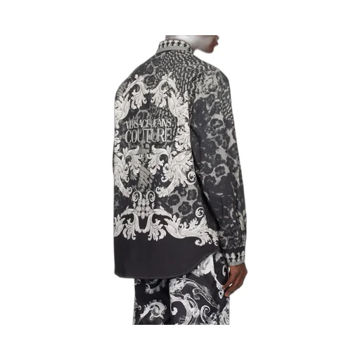 All-Over Printed Button-Up Shirt