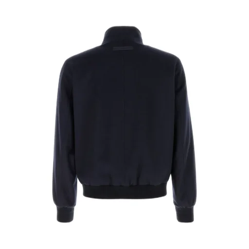 Zipped High Neck Bomber Jacket