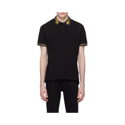 Barocco-Trim Short-Sleeved Polo Shirt
