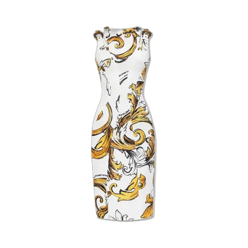 Couture Baroque Print Dress