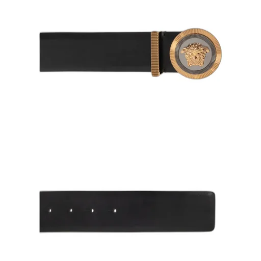 Medusa Plaque Logo Buckle Belt