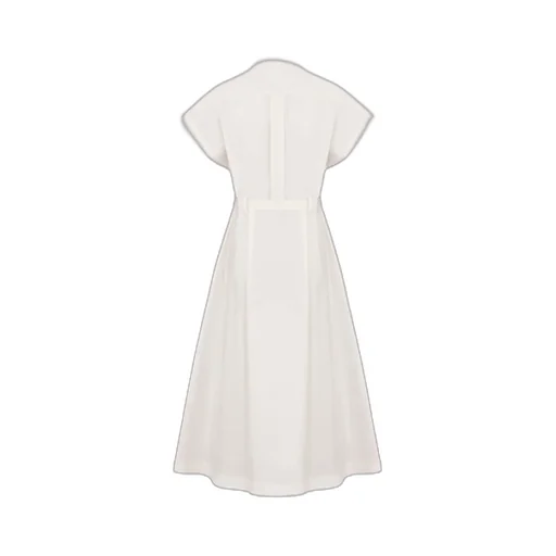 Mid-Length Belted Shirtdress