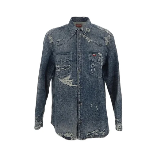 Distressed Denim Shirt