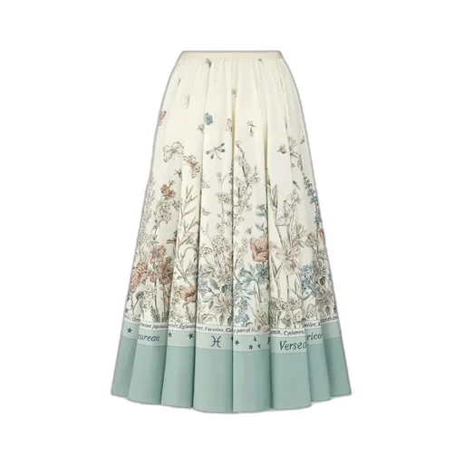 Mid-Length Flared Skirt