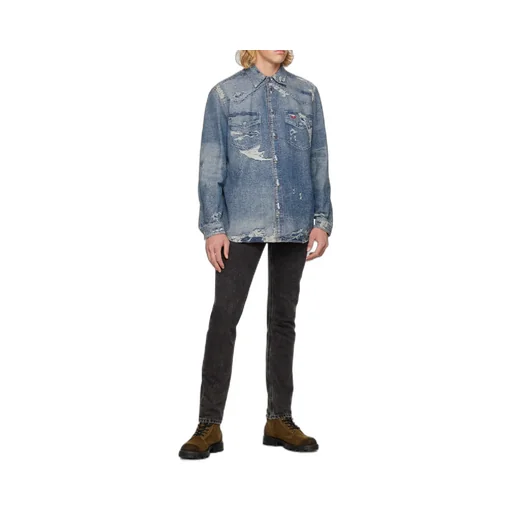 Distressed Denim Shirt