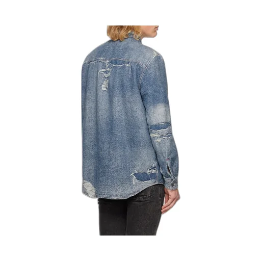 Distressed Denim Shirt