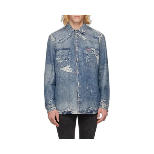 Distressed Denim Shirt