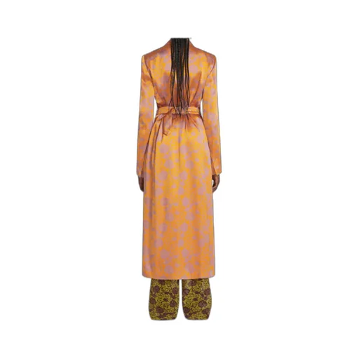 Jacquard Single-Breasted Coat