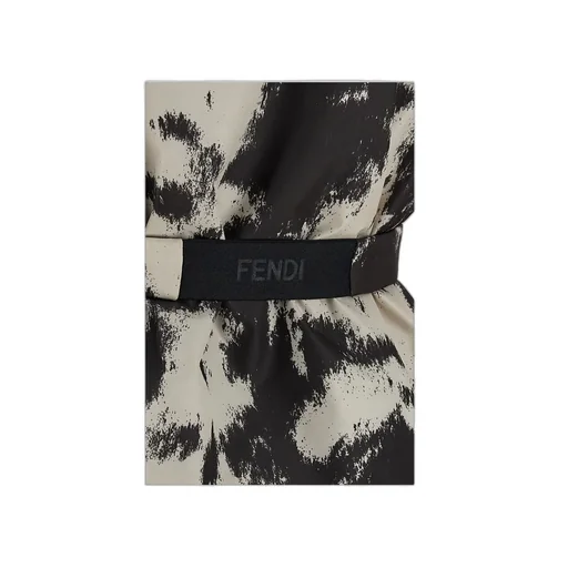 Frosted Fauna Belted Hooded Ski Jacket