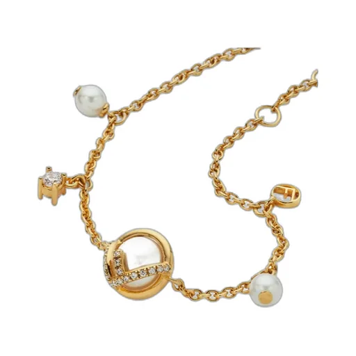 F Is Fendi Embellished Bracelet