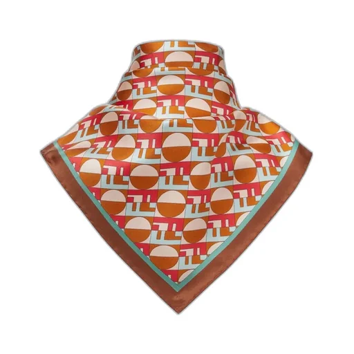 Logo Printed Finished Edge Scarf