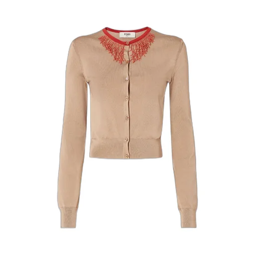 Viscose Cardigan With Corals
