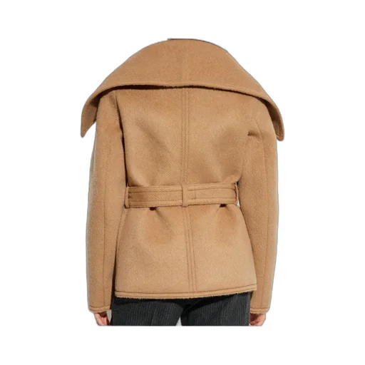 Double-Breasted Belted Coat