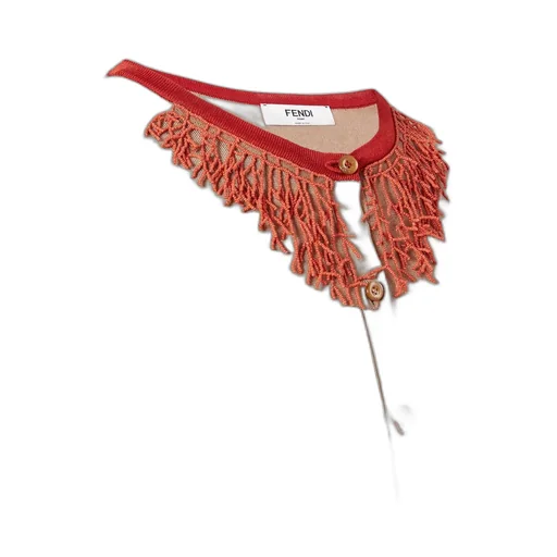 Viscose Cardigan With Corals