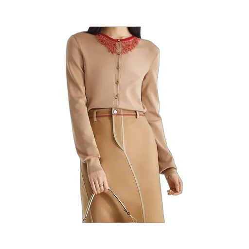 Viscose Cardigan With Corals