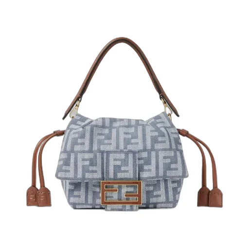 Mamma Baguette Ff Jacquard Small Shoulder Bag