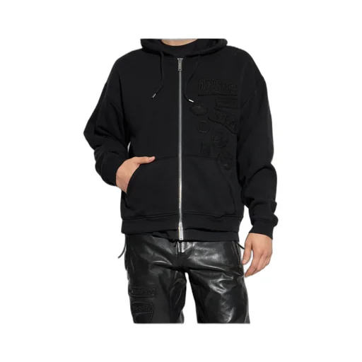 Zip-Up Drawstring Hoodie