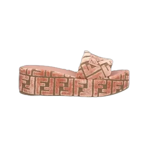 Sunshine Ff-Jacquard Platform Sandals 60Mm