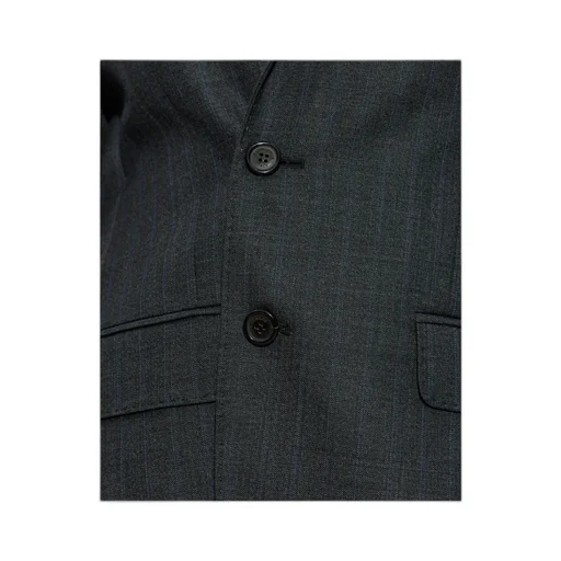 Single Breasted Pinstriped Blazer