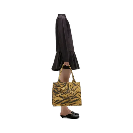 Zebra Printed Large Tote Bag