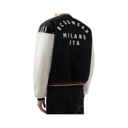 Logo Detailed Snapped Bomber Jacket