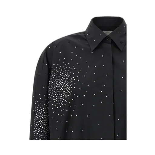 Rhinestone Oversized Shirt