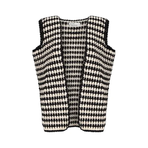 Crochet Open-Front Gilet