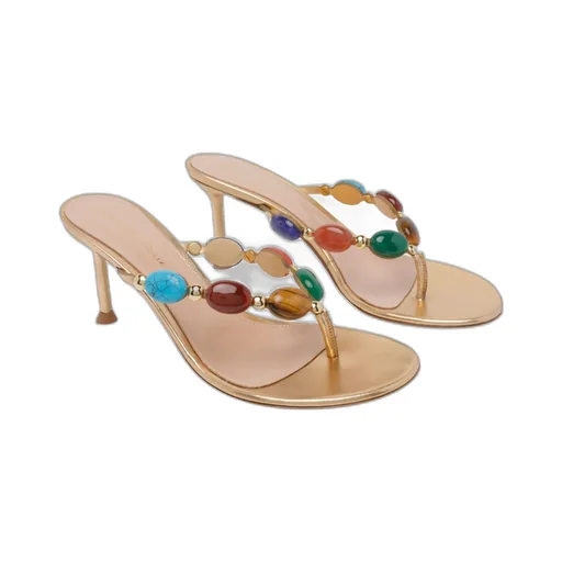 Shanti Thong 70Mm Leather Sandals