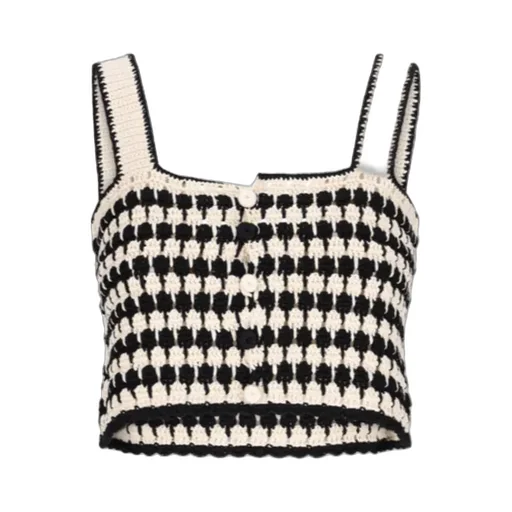Crochet-Knit Top