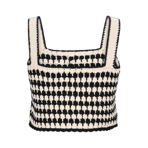 Crochet-Knit Top