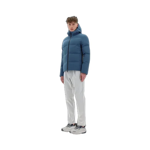 Zip-Up Hooded Down Jacket