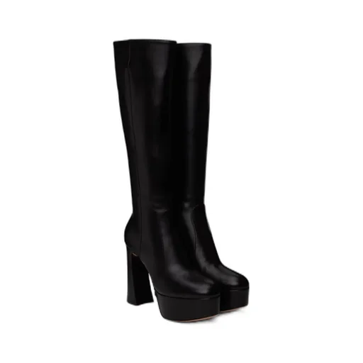 Thick And High-Heeled Boots With Thick Soles