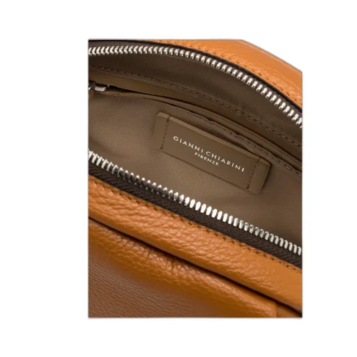 Grained-Leather Crossbody Bag