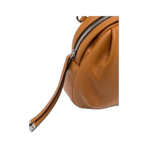 Grained-Leather Crossbody Bag