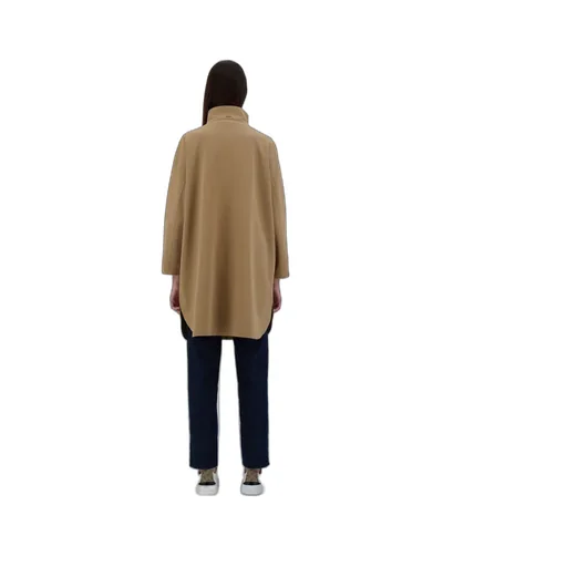 High-Neck Long Sleeved Coat