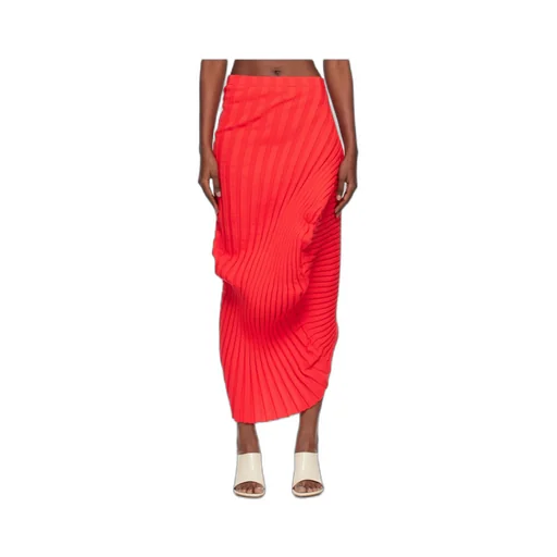 Pleated Maxi Skirt