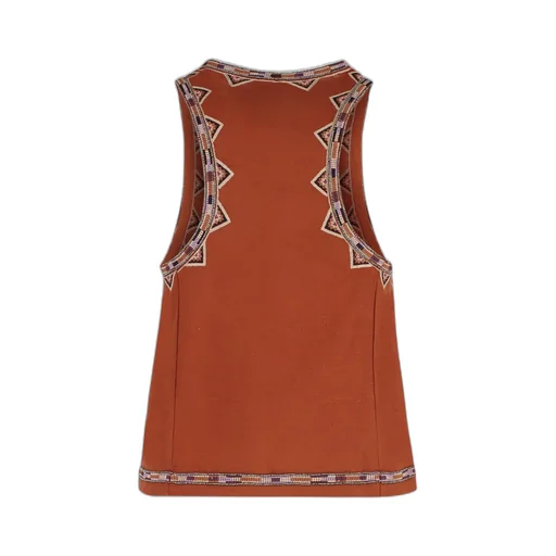 Zahara Beaded-Embellishment Silk Top