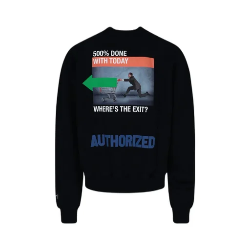 Graphic Printed Crewneck Sweatshirt