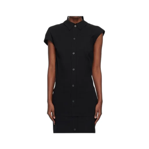 Short-Sleeve Top With Button Fastening