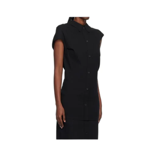 Short-Sleeve Top With Button Fastening