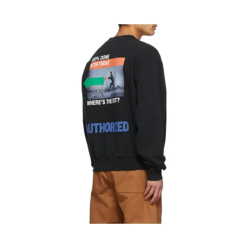 Graphic Printed Crewneck Sweatshirt