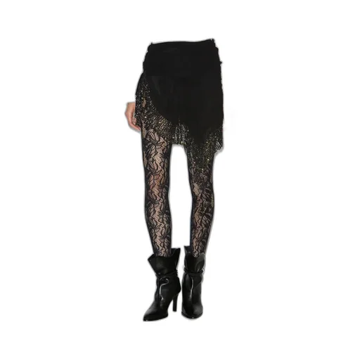 Embellished Asymmetric Ruffled Skirt
